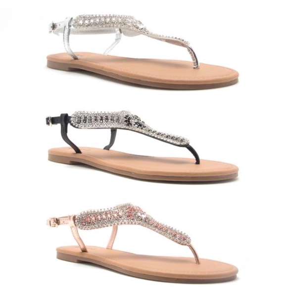 NEW✨ sparkling crystal sandals black - Picture 4 of 4